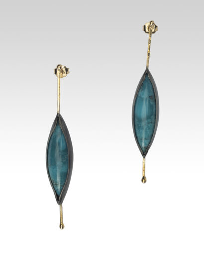 Navette turquoise earrings Contemporary Earrings