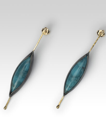 Navette turquoise earrings Contemporary Earrings