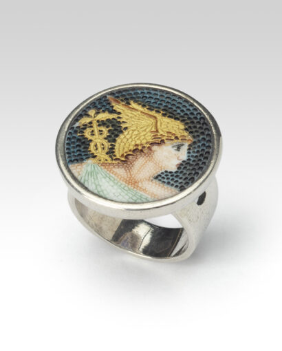 Hermes micromosaic ring Micromosaic Micromosaic