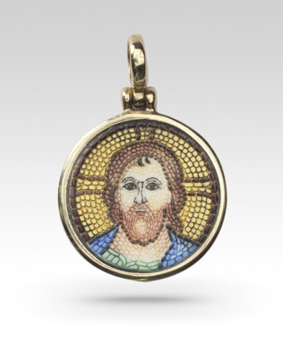 Jesus micromosaic pendant Micromosaic Jesus