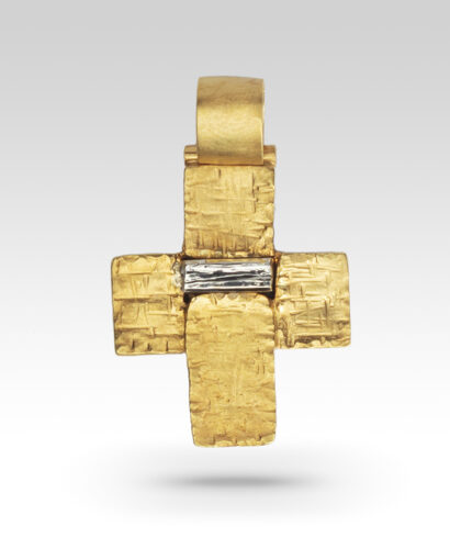 Solid gold Cross Contemporary Cross