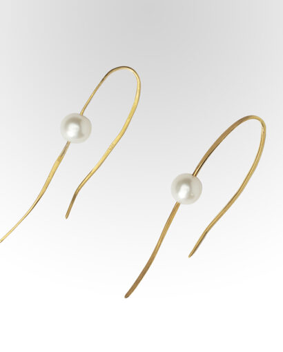 Fibula pearl earrings Contemporary Earrings