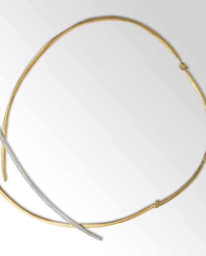 Zen necklace with diamonds Contemporary Diamond