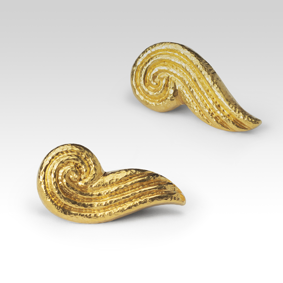 Σκουλαρίκια φτερά του Ερμή, σε χρυσό Παραδοσιακό Σκουλαρίκια