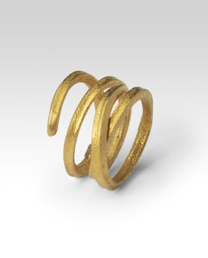 Snake abstract ring Contemporary Rings