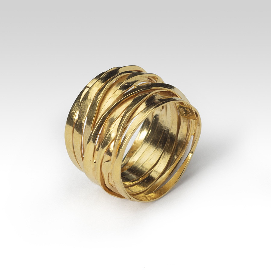 Δαχτυλίδι “Wires” σε χρυσό 18K  Δαχτυλίδια Δαχτυλίδι
