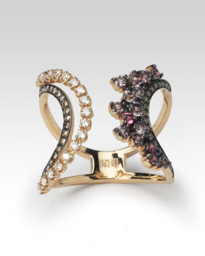 Spinel and diamond ring Contemporary Diamond