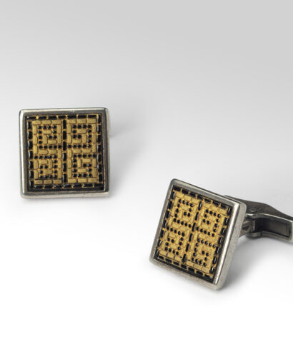 Meander micromosaic cufflinks Cufflinks Cufflinks