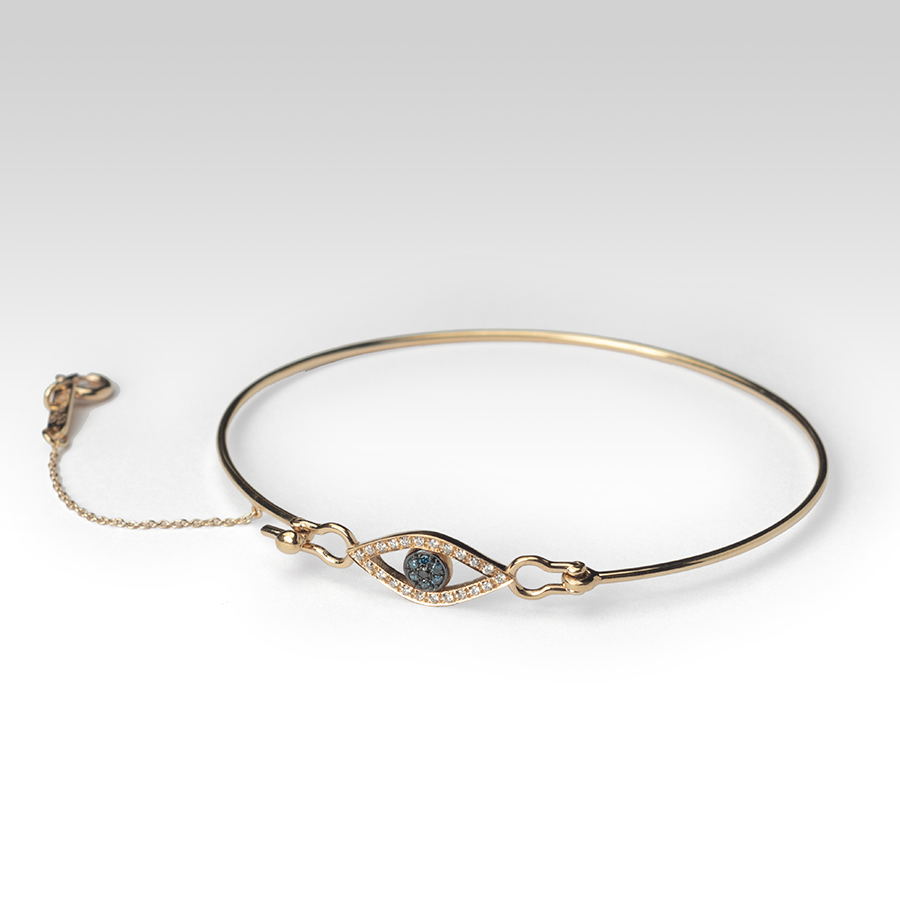 Eye gold bracelet with diamonds Bracelets Bracelet