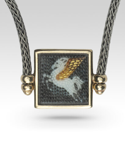 Pegasus micromosaic necklace Micromosaic Micromosaic